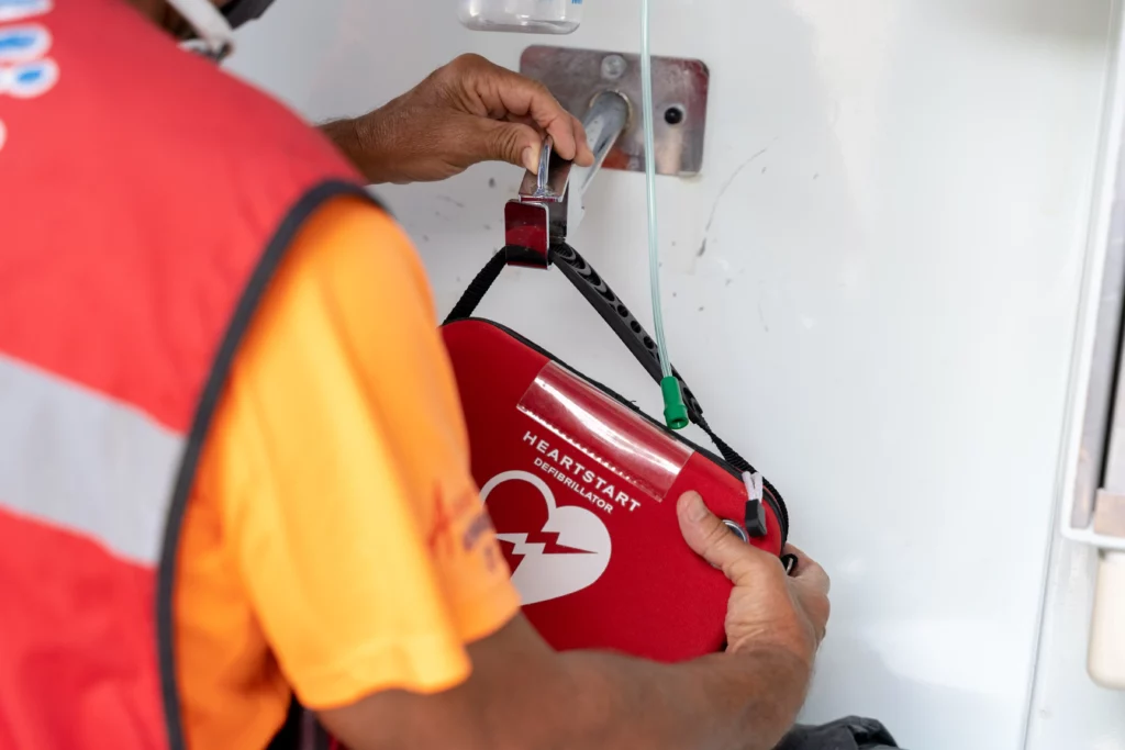Retirada Pad-Pak es un cartucho de batería y electrodos